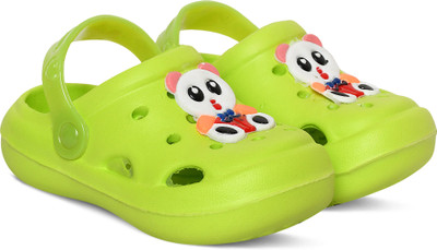 Trendmode Kung Fu Panda Boys & Girls Sling Back Clogs(Green , 3.5 to 4 year)