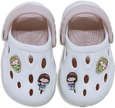 FASMANIA Boys & Girls Slip-on Clogs(White , 5.5-6 YEARS)
