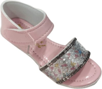 chiti Girls Velcro Flats(Pink , 15-18 months)