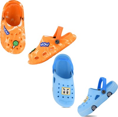 SMARTOTS Boys & Girls Sling Back Clogs(Multicolor , 4-5 Years)