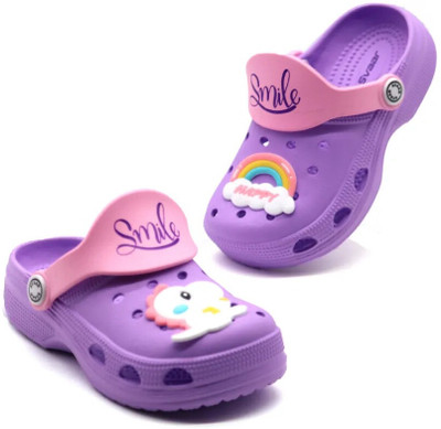 Svaar Boys & Girls Sling Back Clogs(Purple , 2.5 - 3 Years)
