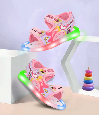Santhanakid Boys & Girls Velcro Strappy Sandals(Multicolor , 3-3.5 YEARS)