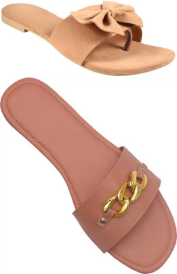 MARYAM Girls Slip-on Flats(Beige , above 16 years)