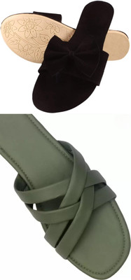 MARYAM Girls Slip-on Flats(Black , above 16 years)