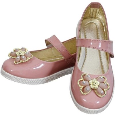 peakplay Girls Velcro Flats(Pink , 2 - 3 Years)