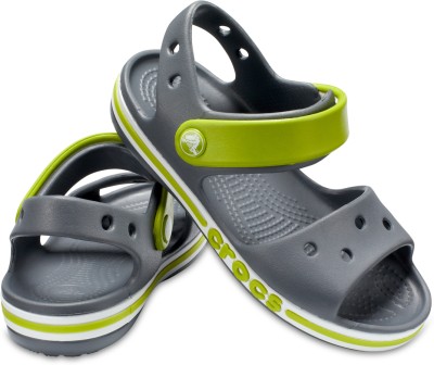 CROCS Boys & Girls Slip-on Strappy Sandals(Grey , 9-12 months)