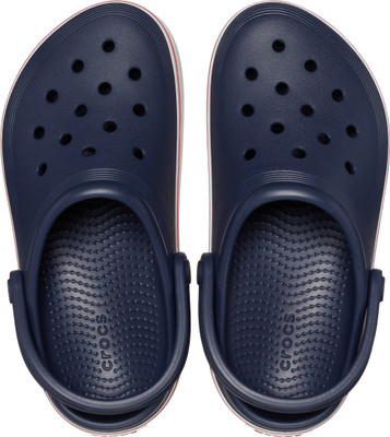 CROCS Boys & Girls Slip-on Clogs(Dark Blue , 8-9 year)