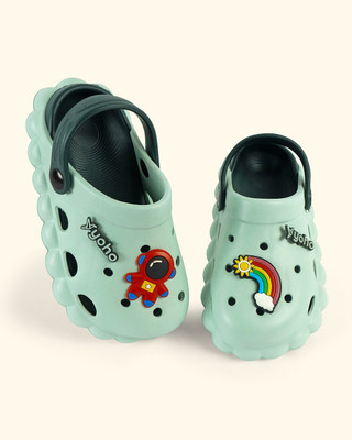 Yoho Boys & Girls Slip-on Clogs(Green , 7-8 Years)