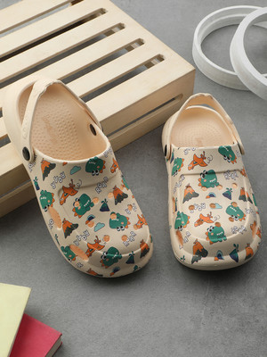 LIBERTY Boys & Girls Sling Back Clogs(Beige , 8.5-9 Years)