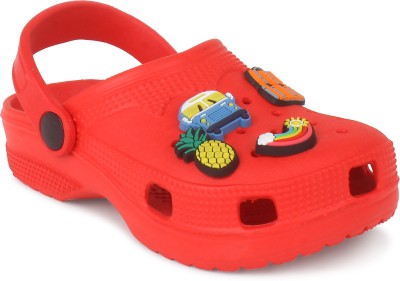 Hygear Boys & Girls Slip-on Clogs(Red , 18-24 months)