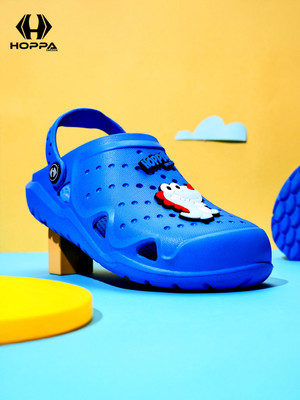 Hoppa Boys & Girls Slip-on Clogs(Dark Blue , 9-10 Year)