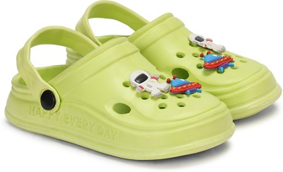 Dhairya Collection Star Wars Boys & Girls Sling Back Clogs(Green , 3-3.5 Years)