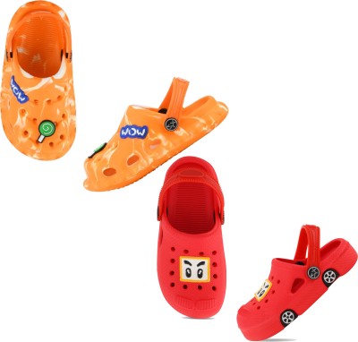 SMARTOTS Boys & Girls Sling Back Clogs(Multicolor , 4-5 Years)