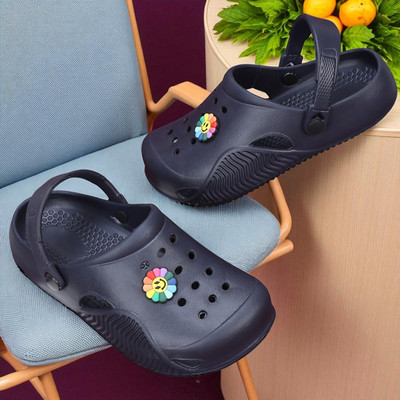WOCMEC Boys & Girls Slip-on Clogs(Blue , 8-9 Years)