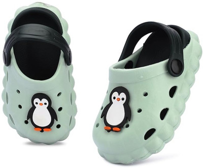 GOKIK Boys & Girls Sling Back Clogs(Light Green , 2.5 - 3 year)