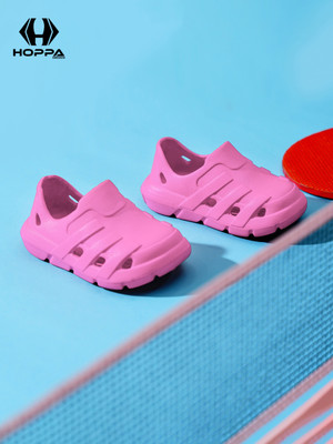 Hoppa Boys & Girls Slip-on Clogs(Pink , 3-3.5 Year)