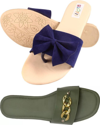 MARYAM Girls Slip-on Flats(Blue , above 16 years)