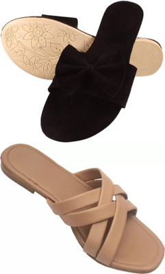 MARYAM Girls Slip-on Flats(Black , above 16 years)