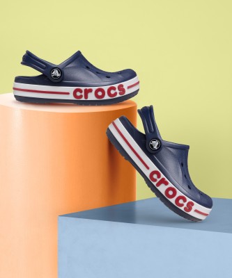 CROCS Boys & Girls Sling Back Clogs(Dark Blue , 5 years)