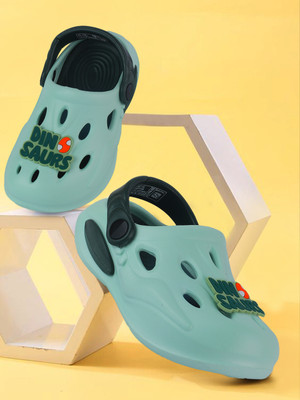 PASSION PETALS Boys Slip-on Clogs(Green , 4-4.5 Years)