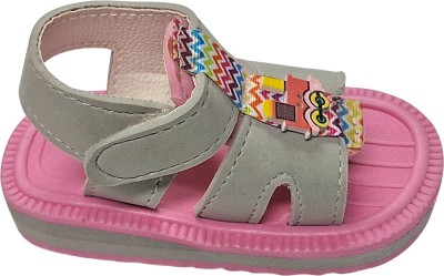 Yoyo Boys & Girls Velcro Strappy Sandals(Pink , 9-15 months)