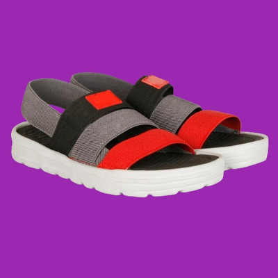 ARCHID Boys & Girls Slip-on Strappy Sandals(Red , 9-10 years)