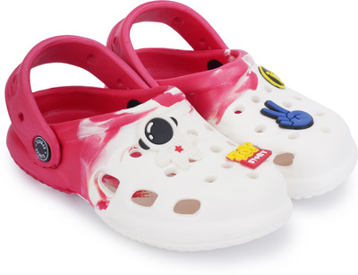Shadow Boys & Girls Sling Back Clogs(White , 4.5 Years to 5 Years)