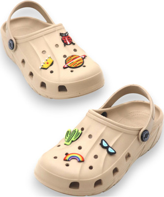RED TAPE Boys Sling Back Clogs(Beige , 7 - 8 Years)