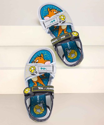 CAMPUS Boys Velcro Sports Sandals(Grey)