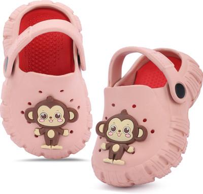 Givey Boys & Girls Sling Back Clogs(Pink , 4 Years)