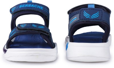 BERSACHE Boys Velcro Sports Sandals(Blue , 10-11 Years)