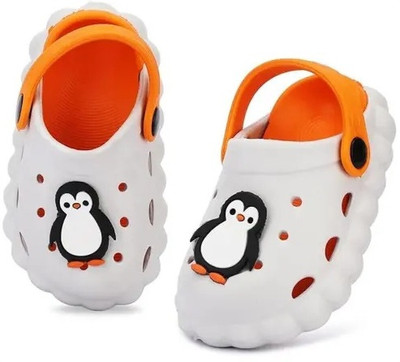 minifootprints Boys & Girls Slip-on Clogs(White , 3-3.5 Years)
