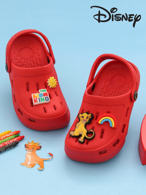 Disney By Yellow Bee Boys Sling Back Clogs(Red , 9-10 Years)