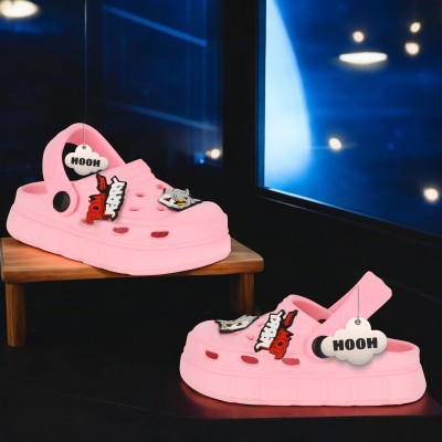 HOOH - Now comfort in fashion Boys & Girls Sling Back Clogs(Pink , 6-12 Months)