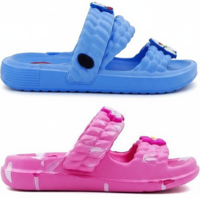 plushwalk Boys & Girls Slip-on Clogs(Blue , 3.0 to 3.5 Years)