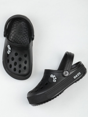 Abros Boys Sling Back Clogs(Black , 2-2.5Y)