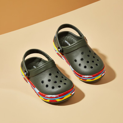 Toothless Boys Slip-on Clogs(Dark Green , 10-11 Years)