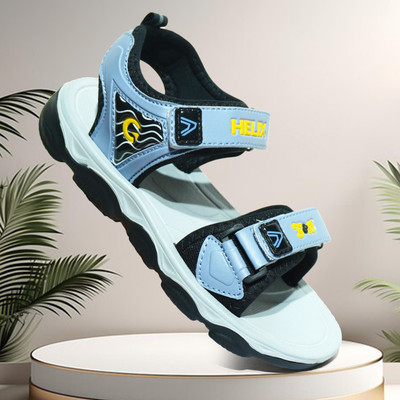 G&D Boys & Girls Velcro Sports Sandals(Blue , 13-14 Years)