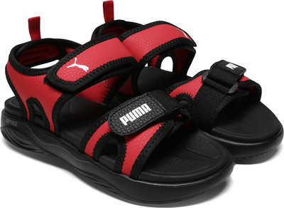 PUMA Boys & Girls Velcro Flats(Red , 10-11 Years)