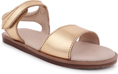 Mardi Gras Girls Velcro Flats(Gold , 2 - 3 Years)