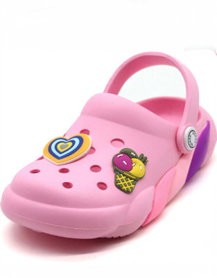 Svaar Boys & Girls Sling Back Clogs(Pink , 9 - 10 Years)