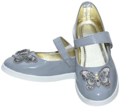 Ideal COLLECTION Girls Slip-on Flats(Grey , 6.5 Years)