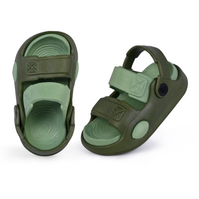 Givey Boys & Girls Sling Back Sports Sandals(Dark Green , 4-5 Years)