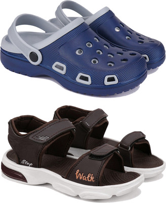 BERSACHE Boys Sling Back Clogs(Multicolor , 10-11 Years)