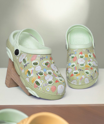 LIBERTY Boys Sling Back Clogs(Green , 4.5 - 5 Years)