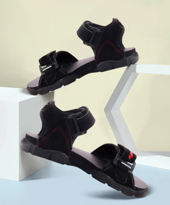 Sparx Boys & Girls Velcro Sports Sandals(Black , 8-9 Years)