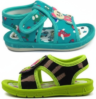 FEETPER Boys & Girls Slip-on Sports Sandals(Blue , 2.5-3 Years)