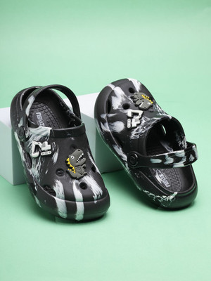 Neoz Boys & Girls Sling Back Clogs(Black , 2.5 - 3 years)