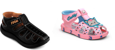 rotation Boys & Girls Velcro Strappy Sandals(Multicolor , 18-24 MONTHS)