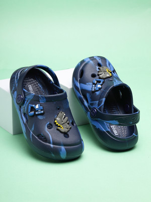 Neoz Boys & Girls Sling Back Clogs(Dark Blue , 5-5.5 Years)